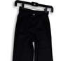 NWT Womens Black Flat Front Elastic Waist Pull-On Activewear Pants Size XS image number 3