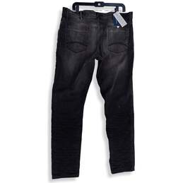 NWT Tommy Hilfiger Mens Black 5-Pocket Design Medium Wash Ankle Jean Pants 38x32 alternative image