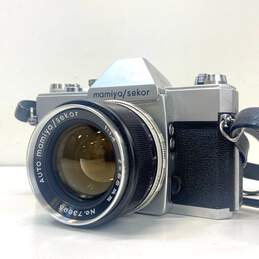 Vintage Mamiya 1000DTL 35mm SLR Camera with 55mm 1:1.4 Lens and Case