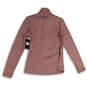 NWT Womens Pink Mock Neck Long Sleeve 1/4 Zip Activewear Jacket Size M image number 2