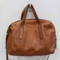 Women's Brown Leather Fossil Purse image number 1