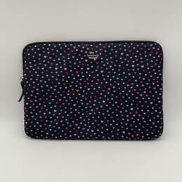 Womens Blue Pink Printed Padded Inner Pocket Zipper Stylish Laptop Case