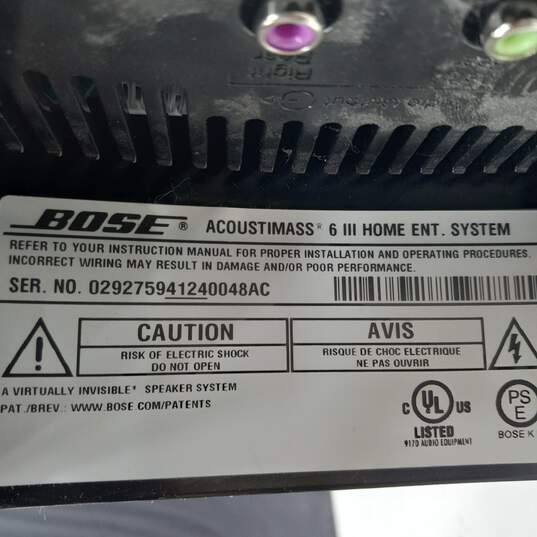 Bose Acoustimass 6 Series III Subwoofer image number 6