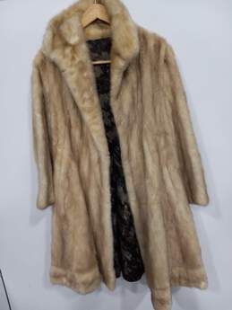 Women's Light Brown/Beige Fur Coat