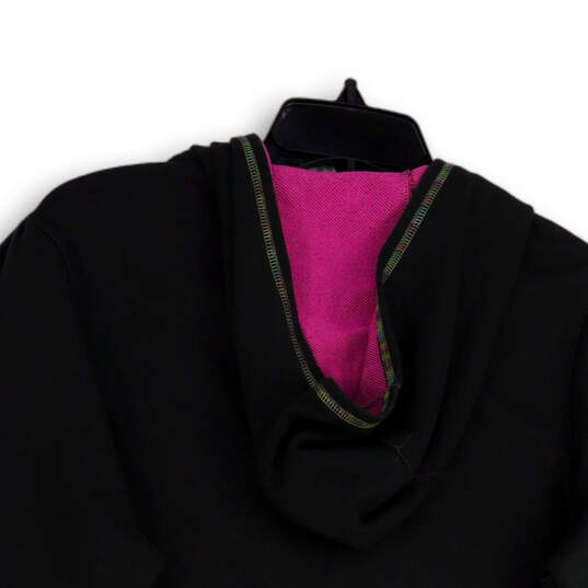 Womens Gray Purple Long Sleeve Regular Fit Pockets Full-Zip Hoodie Size XL image number 4
