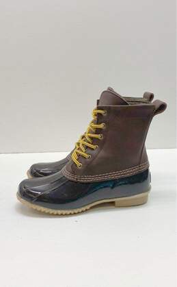 Bass & Co. Harlequin Duck Boots Leather Brown 9 alternative image