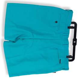 Chaps Mens Blue Flat Front Slash Pocket Casual Golf Chino Shorts Size 42 alternative image
