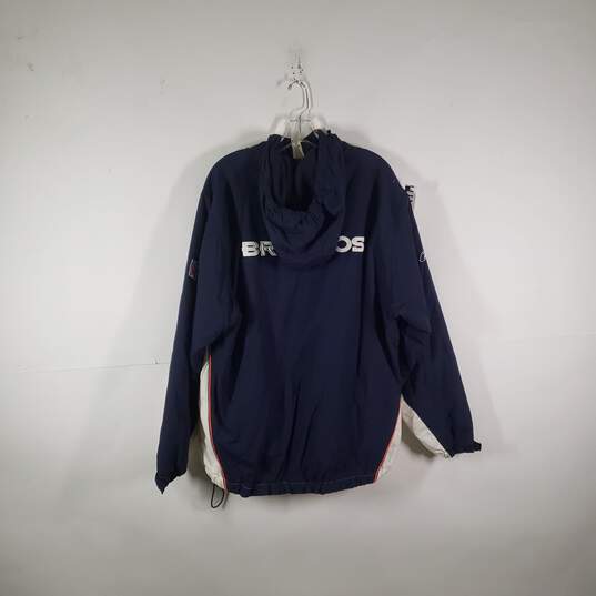 Mens Long Sleeve Denver Broncos Football NFL Windbreaker Jacket Size Medium image number 2
