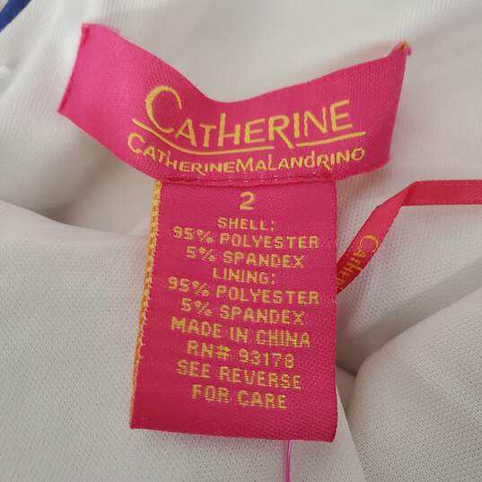 NWT Catherine Malandrino Multi Color Tie Die Bodycon Knee Length Dress Size 2 image number 3