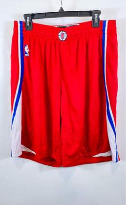 Adidas Mens Red Los Angeles Clippers Pull On Basketball-NBA Shorts Size X-Large