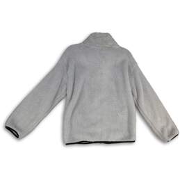 PINK Victoria’s Secret Womens Gray Sherpa Long Sleeve Full-Zip Jacket Size M/M alternative image