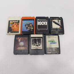 Vintage Lot of 7 8 Track Tape Cassette Cartridges Rock music Led Zeppelin, CCR, The Beatles