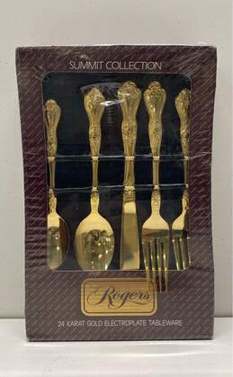Rogers Summit Collection 24 Karat Gold Electroplate Tableware
