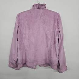 JUDY CROWELL Pink Frill Long Sleeve Blazer alternative image