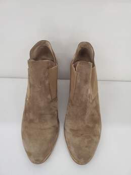 Women Eileen Fisher Tan Suede Wedge Ankle boot Size-5.5