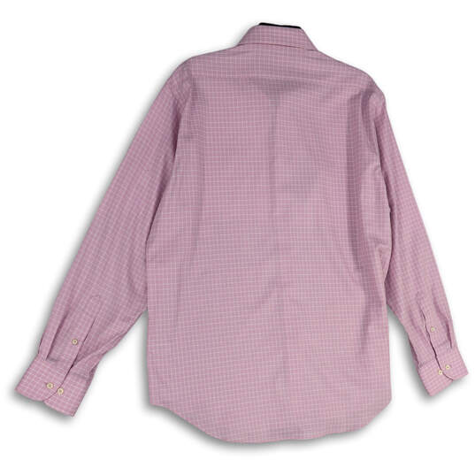 NWT Mens Pink Check Long Sleeve Collared Button-Up Shirt Size 16 1/2 34/35 image number 2