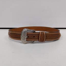 Nocona Brown Leather Belt Size 36
