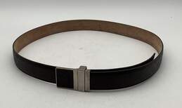 Gucci Men's Dark Brown Leather Diamante Belt Pin Buckle alternative image