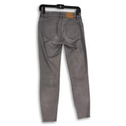 Womens Gray Denim Medium Wash 5-Pocket Design Skinny Leg Jeans Size 26 alternative image