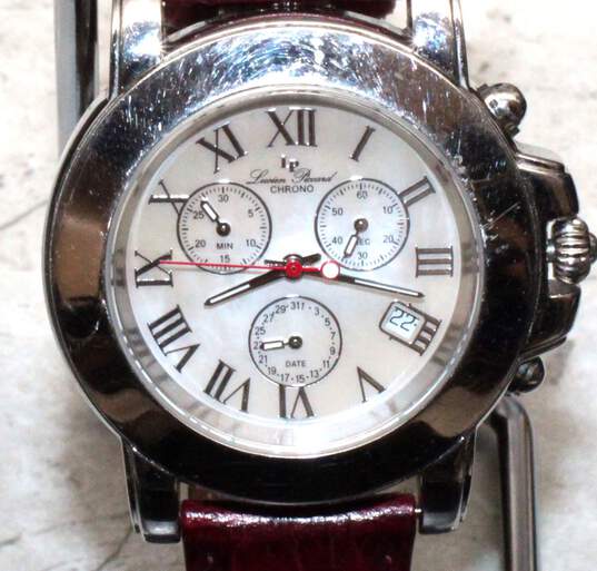 Lucien Piccard Mother-of-Pearl Dial & Stainless Steel Men's Watch image number 3