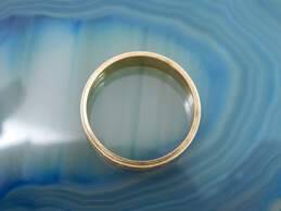 14K Tricolor Gold Textured Band Ring 6.8g alternative image