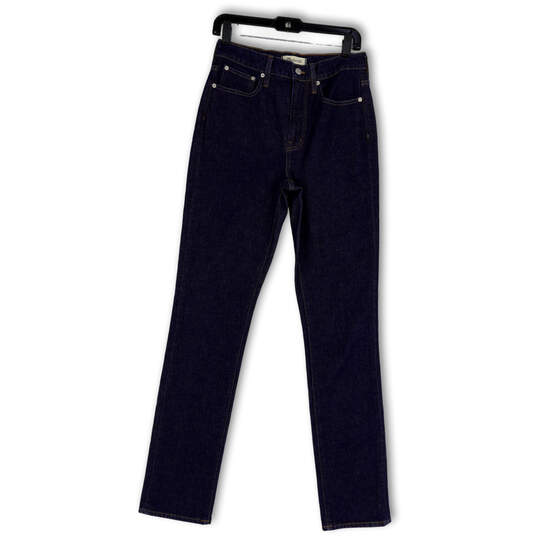 Womens Blue Denim Medium Wash Stretch Pocket Skinny Leg Jeans Size 28 image number 1