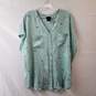 Pixar Up Green Button Down Blouse image number 1