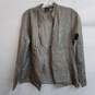 Eileen Fisher metallic gunmetal gray silk open front jacket XS image number 1