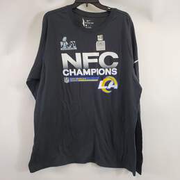 Nike Men Grey NFC Champions Rams Long Sleeve XL NWT
