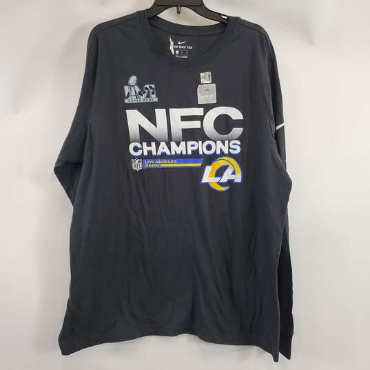 Nike Men Grey NFC Champions Rams Long Sleeve XL NWT image number 1