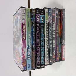 Bundle of Eleven Assorted Anime DVDs