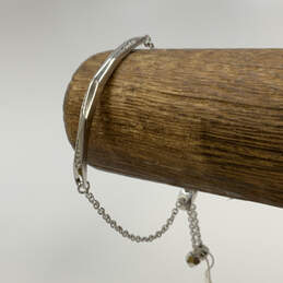 NWT Designer Kendra Scott Angela Silver-Tone Adjustable Chain Bracelet
