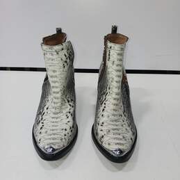 Jeffrey Campbell Cromwell Women's Snake Patterned Ankle Size 8.5 Boots