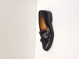 Men's Mezlan Santander Umbranil Leather Kiltie Tassle Loafers, Black, Spain, Size 9 alternative image