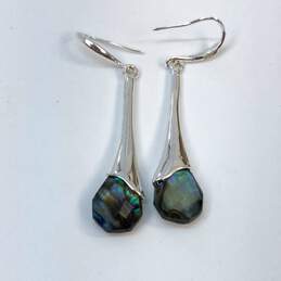 Designer Robert Lee Morris Silver-Tone Multicolor Stone Drop Earrings alternative image