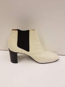 Rag & Bone Patent Leather Chelsea Boots Cream 7.5 alternative image