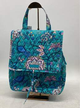 Vera Bradley Turquoise Floral Quilted Travel Bag - Stylish & Practical"