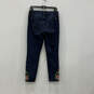 Womens Blue Denim Embroided 5-Pocket Design Skinny Leg Jeans Size 8 image number 2