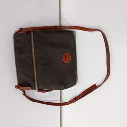 Women's Brown Nylon & Leather Purse