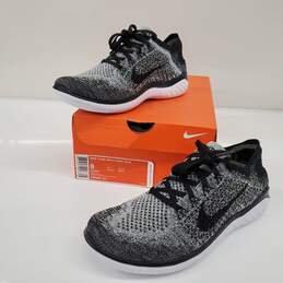 Nike Women's Free RN Flyknit 2018 Black Lightweight Running Shoes Size 8