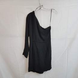 Intermix Women's Catherine Black One Shoulder Crepe Dress Size 10 NWT