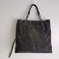 Simply Vera Vera Wang Black Faux Leather Medium Shoulder Tote Satchel Bag image number 2