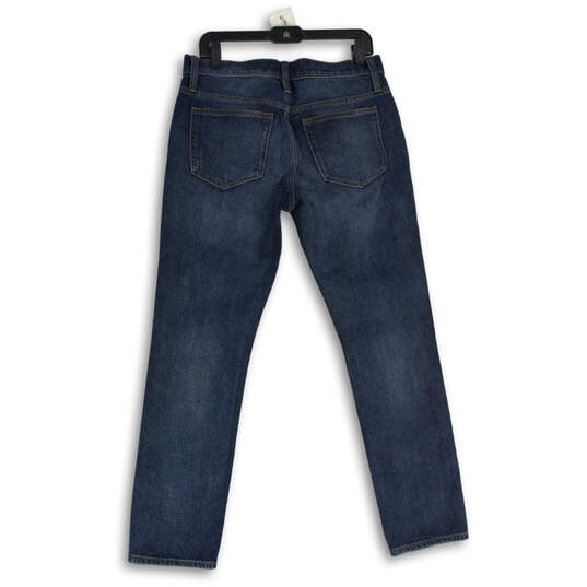 Mens Blue Denim Medium Wash Pockets Stretch Skinny Jeans Size W31 L30 image number 2