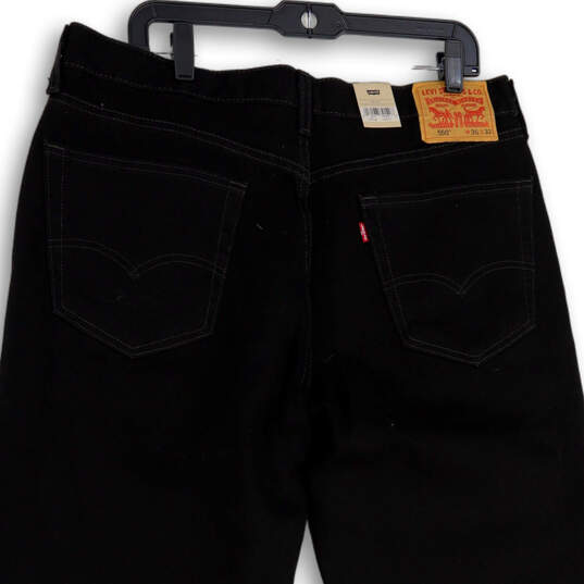 NWT Womens Black 550 Denim Dark Wash Pockets Straight Leg Jeans Size 36/32 image number 4