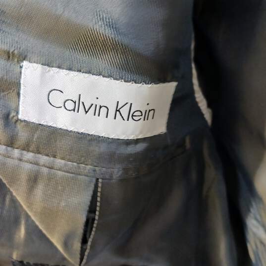 Calvin Klein Brown Suit Jacket Men's Size 38S image number 3