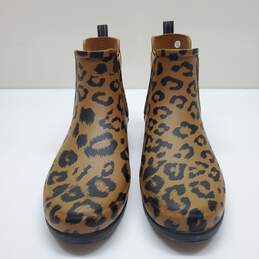 Hunter Thicket Chelsea Animal Print Rain Boots Women's Size 8 alternative image