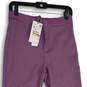 NWT Womens Pink Flat Front High-Rise Trouser Pants Size Medium image number 3