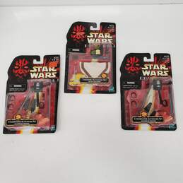Lot of 3 SEALED VTG Hasbro Star Wars Episode 1 Accessories