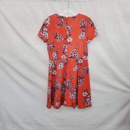 Vince Camuto Coral Floral Patterned Fit & Flare Shift Dress WM Size 10 alternative image