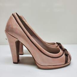 Linea Paolo Babe Light Pink Metallic Patent Leather Pumps Women Size 5.5 M alternative image